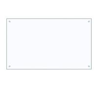 vidaXL Kitchen Backsplash Tempered Glass - Heat- and Scratch-Resistant, Transparent 100x60 cm