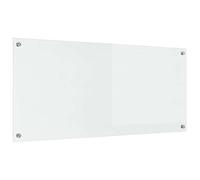 vidaXL Kitchen Backsplash Transparent 110 x 50 cm Tempered Glass, Modern Kitchen Backsplash, Durable Heat-Resistant Glass Shield, Sleek Cooking Space Upgrade, Minimalist Protective Panel