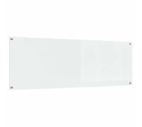 vidaXL Kitchen Backsplash Transparent 120 x 40 cm Tempered Glass, Modern, Durable Glass Backsplash for Kitchen, Heat-Resistant Wall Cover, Stylish Design, Easy Installation Feature