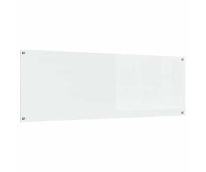 vidaXL Kitchen Backsplash Transparent 120 x 40 cm Tempered Glass, Modern, Durable Glass Backsplash for Kitchen, Heat-Resistant Wall Cover, Stylish Design, Easy Installation Feature
