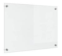 vidaXL Kitchen Backsplash Transparent 70 x 50 cm Tempered Glass