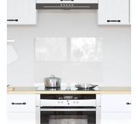 vidaXL Kitchen Backsplash Transparent 70 x 50 cm Tempered Glass