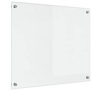 vidaXL Kitchen Backsplash Transparent 70 x 60 cm Tempered Glass, Modern, Durable Kitchen Surface Design: Heat-Resistant Glass Backsplash for Stylish Upgrades and Contemporary Decor