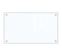 vidaXL Kitchen Backsplash, Transparent, 70x40cm, Tempered Glass, Heat-Resistant and Scratch-Resistant Wall Panel, Tile Splash Guard, Easy to Clean, Kitchen Décor