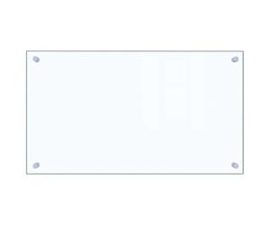 vidaXL Kitchen Backsplash, Transparent, 70x40cm, Tempered Glass, Heat-Resistant and Scratch-Resistant Wall Panel, Tile Splash Guard, Easy to Clean, Kitchen Décor