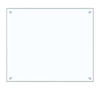 vidaXL Kitchen Backsplash, Transparent, 70x60cm, Tempered Glass, Heat-Resistant and Scratch-Resistant Wall Panel, Tile Splash Guard, Easy to Clean, Kitchen Décor