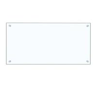 vidaXL Kitchen Backsplash Transparent 80 x 40 cm Tempered Glass
