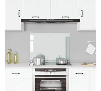 vidaXL Kitchen Backsplash Transparent 80 x 60 cm Tempered Glass