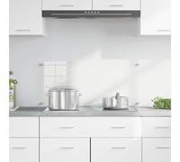vidaXL Kitchen Backsplash Transparent 90 x 40 x 0.8 cm Tempered Glass, Modern Kitchen Backsplash, Rectangular Glass, Durable Heat-Resistant Wall Cover, Functional Cooking Area Protector, Stylish Decor