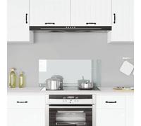 vidaXL Kitchen Backsplash Transparent 90 x 40 cm Tempered Glass