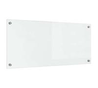 vidaXL Kitchen Backsplash Transparent 90 x 40 x 0.8 cm Tempered Glass, Modern Kitchen Backsplash, Rectangular Glass, Durable Heat-Resistant Wall Cover, Functional Cooking Area Protector, Stylish Decor