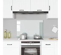 vidaXL Kitchen Backsplash Tempered Glass Panel Heat-resistant Scratch-resistant Transparent 90x60 cm