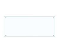 vidaXL Kitchen Backsplash Heat-resistant Scratch-resistant Kitchen Decor Wall Panel System Tile Splash Guard Transparent 100x40cm Tempered Glass