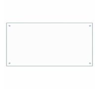 vidaXL Kitchen Backsplash, Transparent, 100x50cm, Tempered Glass, Heat-Resistant and Scratch-Resistant Wall Panel, Tile Splash Guard, Easy to Clean, Kitchen Décor