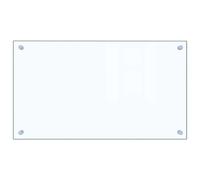 vidaXL Kitchen Backsplash Transparent 70 x 40 cm Tempered Glass