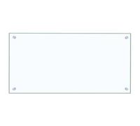 vidaXL Kitchen Backsplash Transparent 80 x 40 cm Tempered Glass