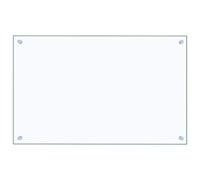 vidaXL Kitchen Backsplash Heat-resistant Scratch-resistant Kitchen Decor Wall Panel System Tile Splash Guard Transparent 80x50cm Tempered Glass