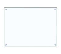 vidaXL Kitchen Backsplash Wall Panel Transparent 80 x 60 cm Tempered Glass