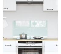 vidaXL Kitchen Backsplash White 80 x 40 cm Tempered Glass