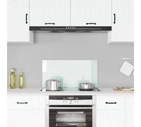 vidaXL Kitchen Backsplash White 80 x 40 cm Tempered Glass