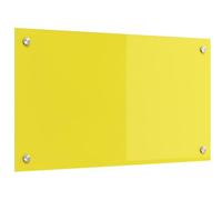 vidaxl Yellow Tempered Glass Kitchen backsplash - Heat Glass Panel 70 x 40 cm - Easy Install Wall Protector