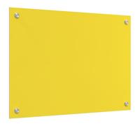 vidaxl Kitchen Backsplash - Yellow Tempered Glass, 70x50x0.6 cm, Rectangular Heat Resistant Splashback for Contemporary Home/Chef Kitchens