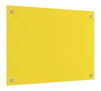 vidaxl Kitchen Backsplash - Yellow Tempered Glass, 70x50x0.6 cm, Rectangular Heat Resistant Splashback for Contemporary Home/Chef Kitchens