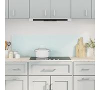 vidaXL Kitchen Backsplashes 2 pcs White 70x60 cm Tempered Glass