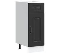 vidaXL Kitchen Base Cabinet Kalmar Black Engineered Wood sink base cabinet