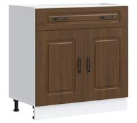 vidaXL Kitchen Base Cabinet Kalmar Brown Oak Engineered Wood sink base cabinet