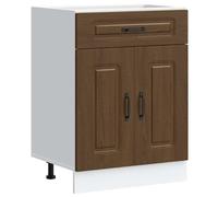 vidaXL Kitchen Base Cabinet Kalmar Brown Oak Engineered Wood sink base cabinet