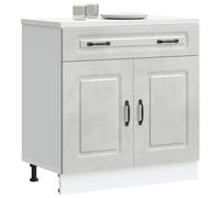 vidaXL Kitchen Base Cabinet Kalmar Concrete Grey Engineered Wood