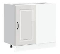 vidaXL Kitchen Base Cabinet Kalmar High Gloss White Engineered Wood