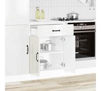 Oven Cabinets Kitchen Cabinet Oven Unit 2 pcs Lucca Engineered Wood vidaXL