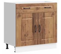 vidaXL Kitchen Base Cabinet Kalmar Old Wood Engineered Wood sink base cabinet