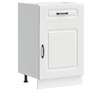 vidaXL Kitchen Base Cabinet Kalmar White Engineered Wood, sink base cabinet, base kitchen cabinet with drawer, sink base unit