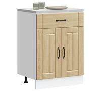 vidaXL Kitchen Base Cabinet Lucca Sonoma Oak Engineered Wood sink base cabinet