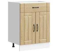 vidaXL Kitchen Base Cabinet Lucca Sonoma Oak Engineered Wood sink base cabinet