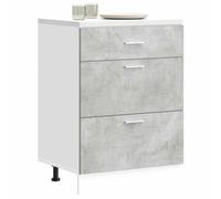 vidaXL Kitchen Base Cabinet Lyon Concrete Grey Engineered Wood