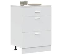 vidaXL Kitchen Base Cabinet Lyon White Engineered Wood, White
