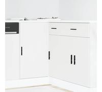 vidaXL Kitchen Base Cabinet Lyon White Engineered Wood