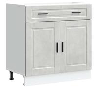 vidaXL Kitchen Base Cabinet Porto Concrete Grey Engineered Wood