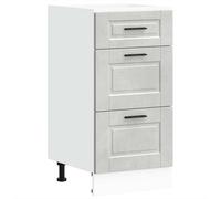 vidaXL Kitchen Base Cabinet Porto Concrete Grey Engineered Wood