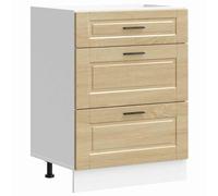 vidaXL Kitchen Base Cabinet Porto Sonoma Oak Engineered Wood