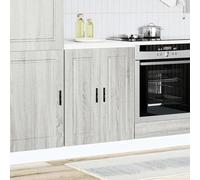 Vidaxl Kitchen Base Cabinet Porto Storage Cabinets with 2Door Engineered Wood Uk