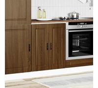 Vidaxl Kitchen Base Cabinet Porto Storage Cabinets with 2Door Engineered Wood Uk