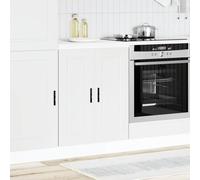Vidaxl Kitchen Base Cabinet Porto Storage Cabinets with 2Door Engineered Wood Uk