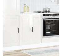 Vidaxl Kitchen Base Cabinet Porto Storage Cabinets with 2Door Engineered Wood Uk