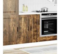 Vidaxl Kitchen Base Cabinet Porto Storage Cabinets with 2Door Engineered Wood Uk