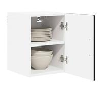 vidaXL Kitchen Cabinet 2 pcs Black 30 x 31 x 40 cm Engineered Wood, Contemporary Kitchen Unit, Modern Cabinet, Wall Storage Solutions, Minimalist Shelves, Functional Options